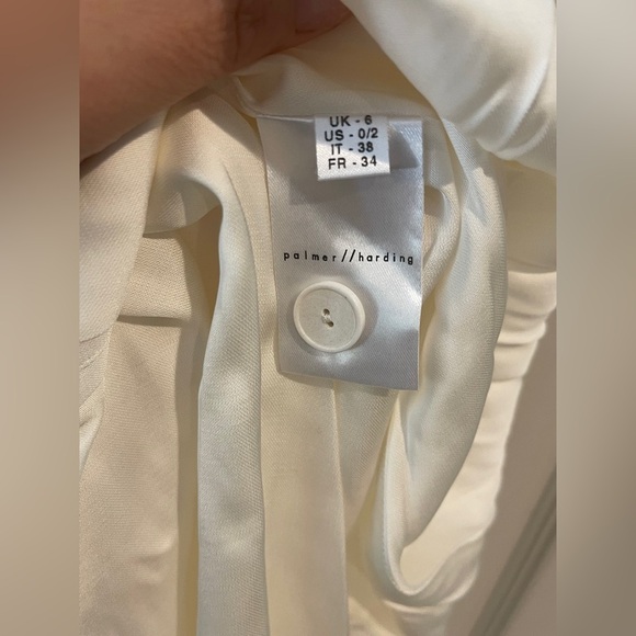 NEW Palmer Harding Cream Pleated Balloon Skir Size: XS (US 0/2, IT38, FR 34) - Picture 9 of 11